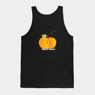 Wojak Halloween Meme Design - Wojak-o'-Lantern Tank Top